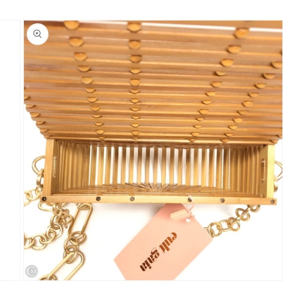 CULT GAIA
Ark Cutout Bamboo Flap Crossbody Bag In Natural NWT $260 fall  purse - Picture 8 of 11